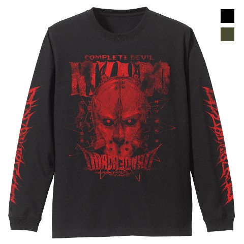 【ドロヘドロ】悪魔ニカイドウ 袖ロングスリーブTシャツ/BLACK-XL