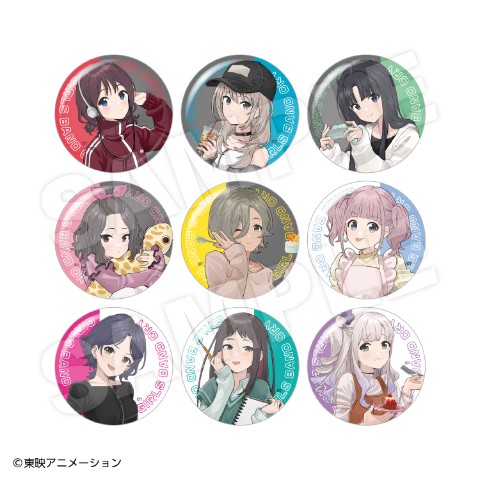 【ガールズバンドクライ】キャラバッジコレクション（Free time）≪BOX≫(全9種)