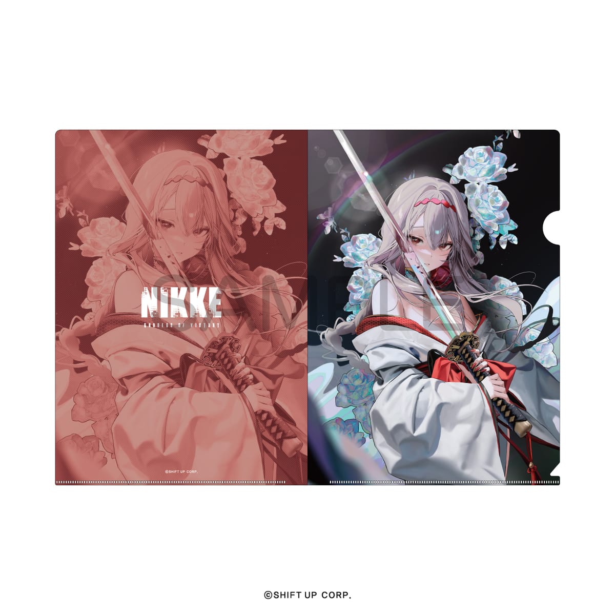 【NIKKE】クリアファイル 紅蓮：ブラックシャドウ：ロンギングフラワー