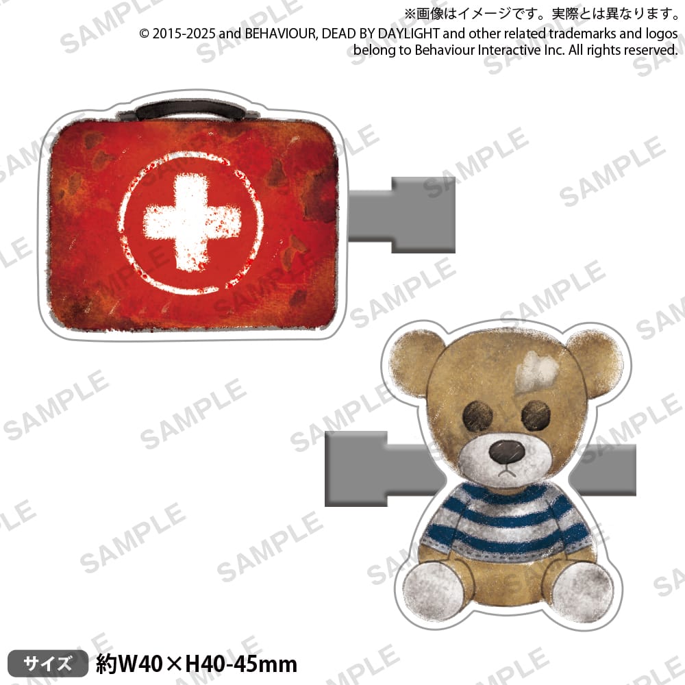 【Dead by Daylight】前髪クリップ 救急箱＆くまのぬいぐるみ