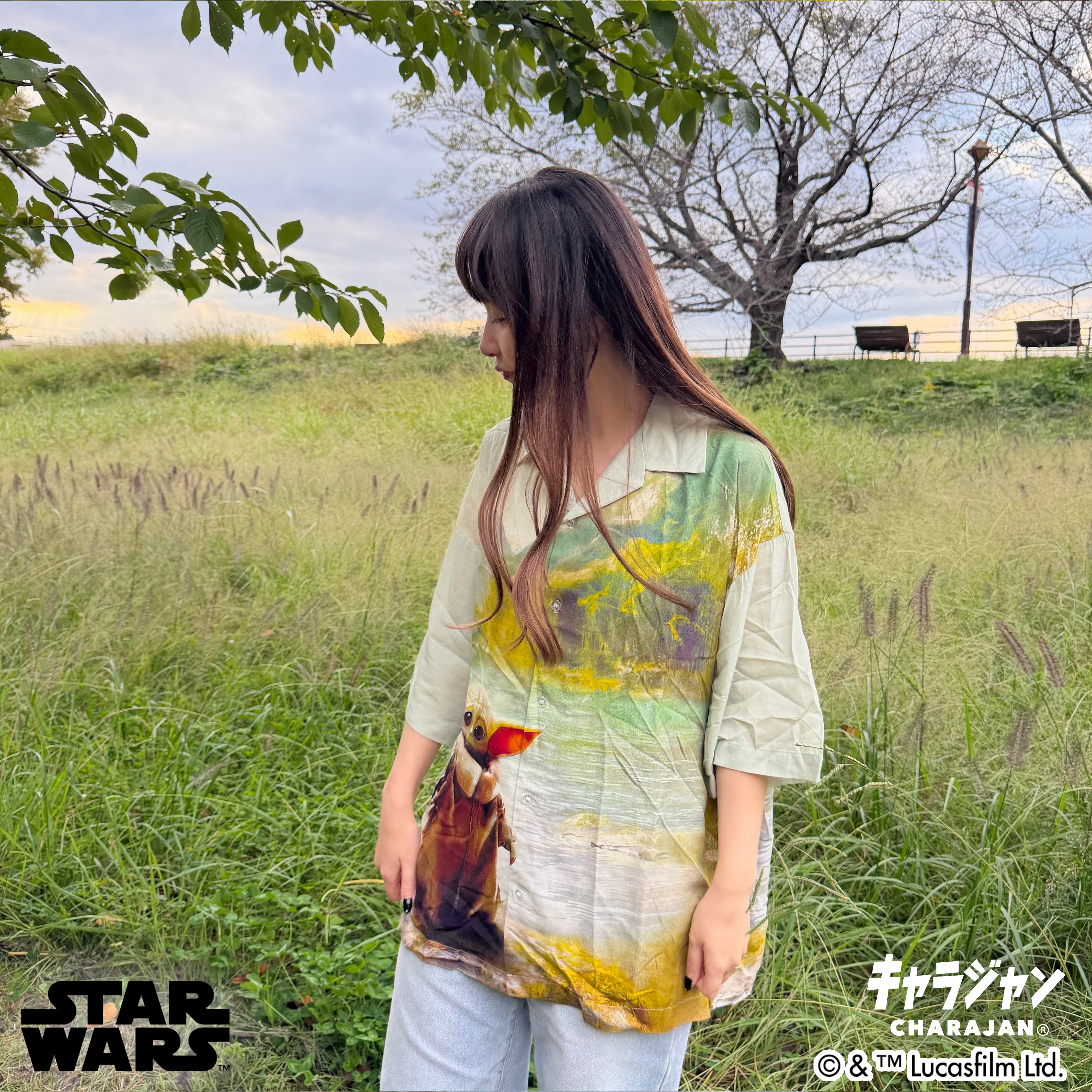 【スター・ウォーズ】ペインタリー アロハシャツ(LLサイズ)