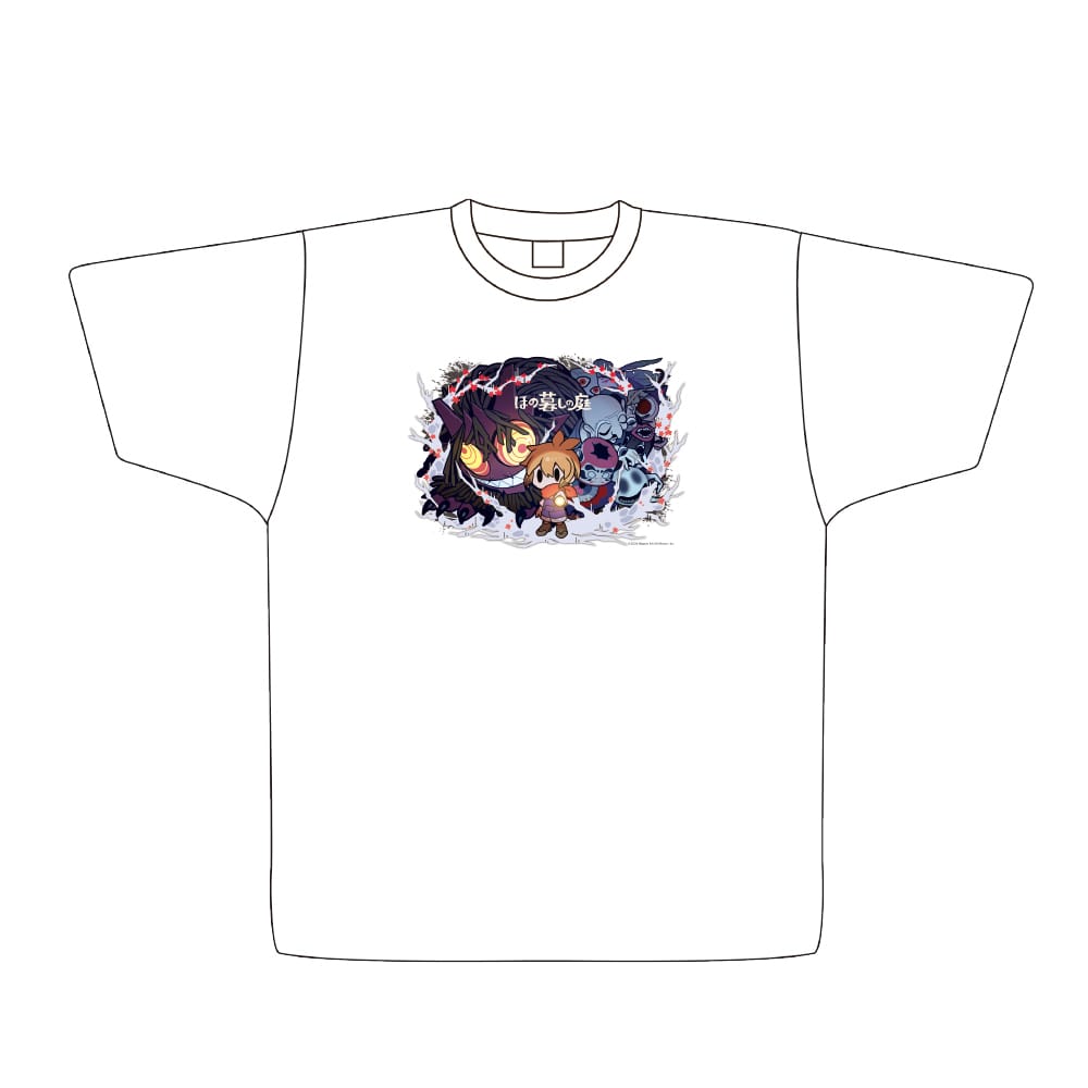 【ほの暮しの庭】 Tシャツ キービジュアル ホワイト XLサイズ