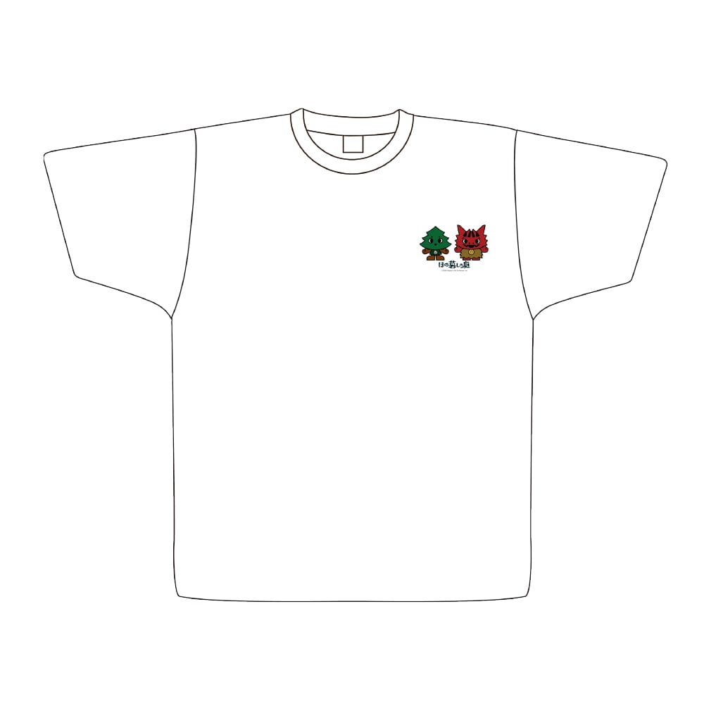 【ほの暮しの庭】 Tシャツ おスギと鬼丸 ホワイト XLサイズ