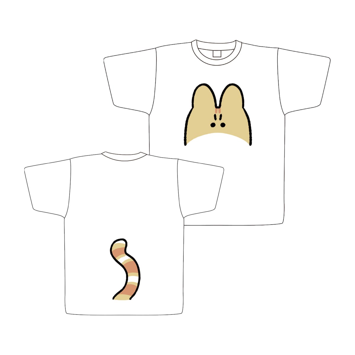 【秀】Tシャツ　レオ（しっぽ付）WH【Ｍ】