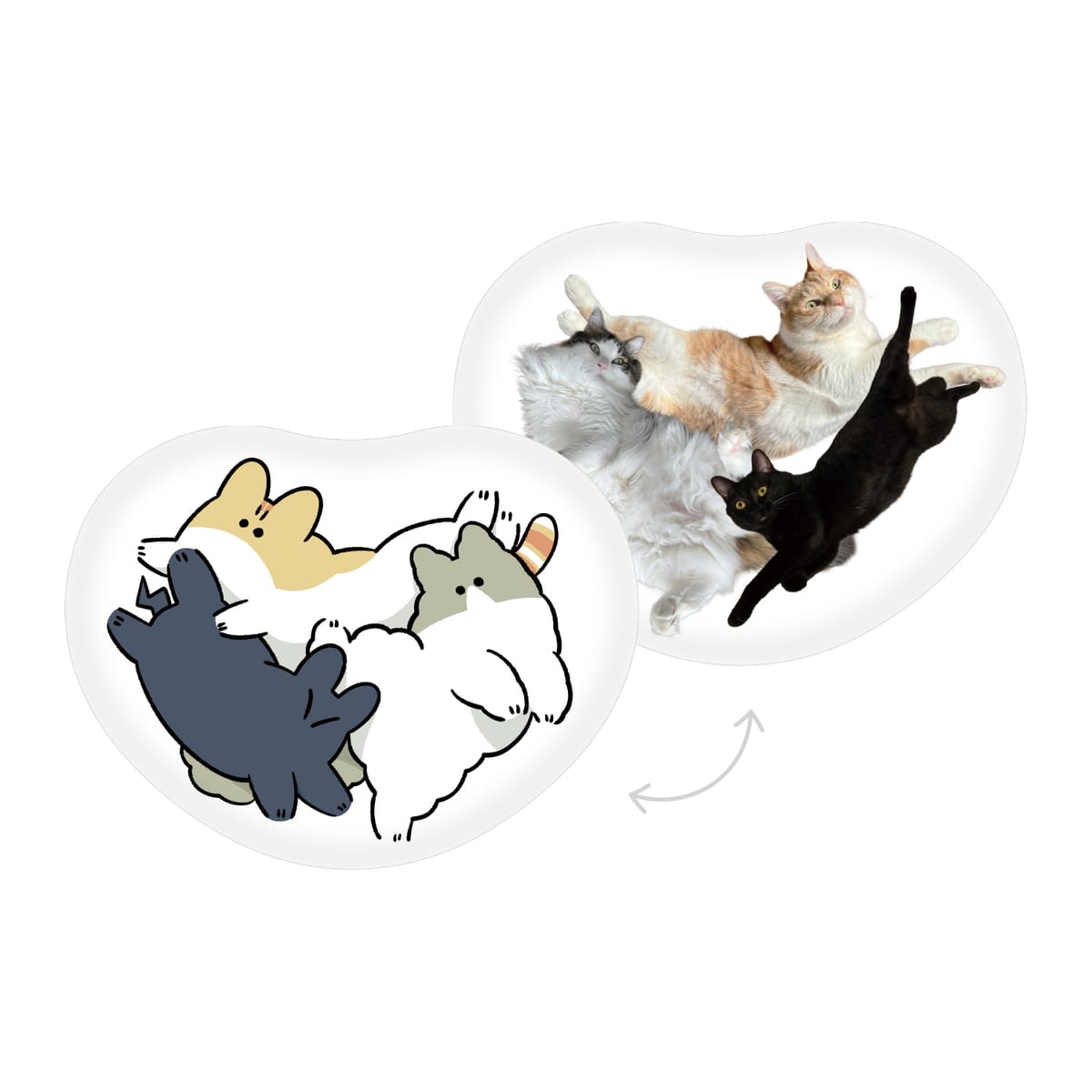【秀】ダイカットクッション　集合